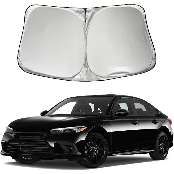 

SZYUNCHEN автомобильный козырек на лобовое стекло, совместимый с Honda Civic Sedan 2016-2021 Coupe 2016-2022 Hatchback 2017-2021 LX EX EX-L Sports Travel Mix Si
