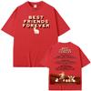 Best Friends Forever 2025 T Shirt Short Sleeve Fashion Round Neck Tee-shirt 100%Cotton Soft Tshirt Summer Tops