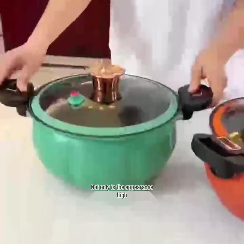 Wutuo Multifunktionaler Gusseisen-Mikrodrucktopf, Grün