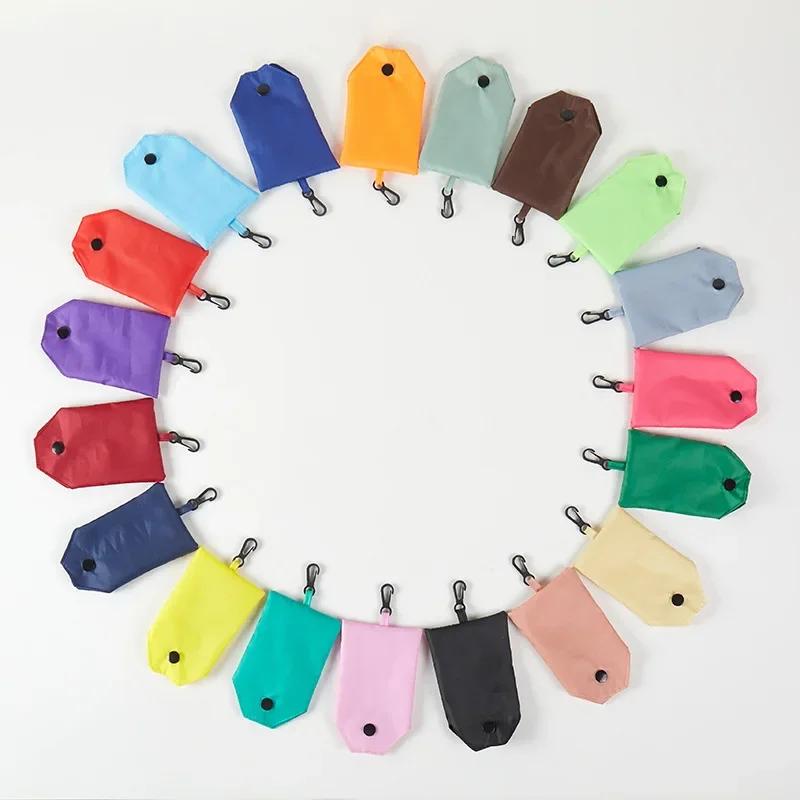 Tragbare Umhängetasche Polyester für Reise Lebensmitteleinkaufstasche Damen Außeneinkaufstasche Umweltfreundlich Faltbar Wiederverwendbar