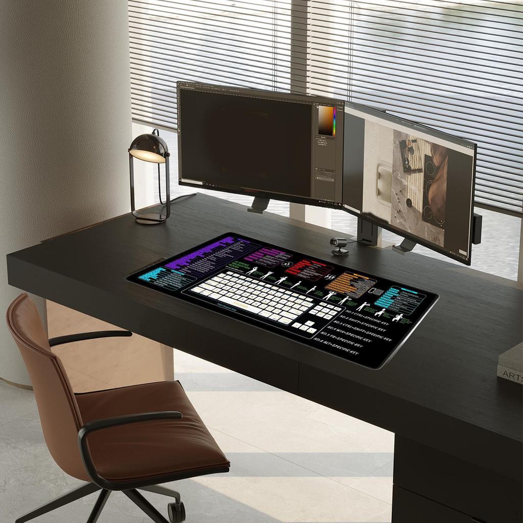 Excel Tastenkürzel Mauspad Gaming Mauspad Bequem Verdicken Gummi Schreibtischunterlage Wasserdicht