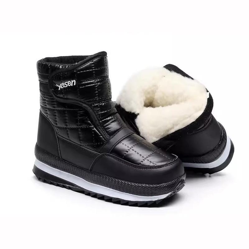 Snow Boots Women's Winter Shoes Middle Aged Elderly Velvet Short Waterproof Non Slip Mother