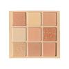 COCO VENUS Milk Tea Nine-Color Eyeshadow Palette - Shimmer & Matte, Transparent Acrylic Nude.