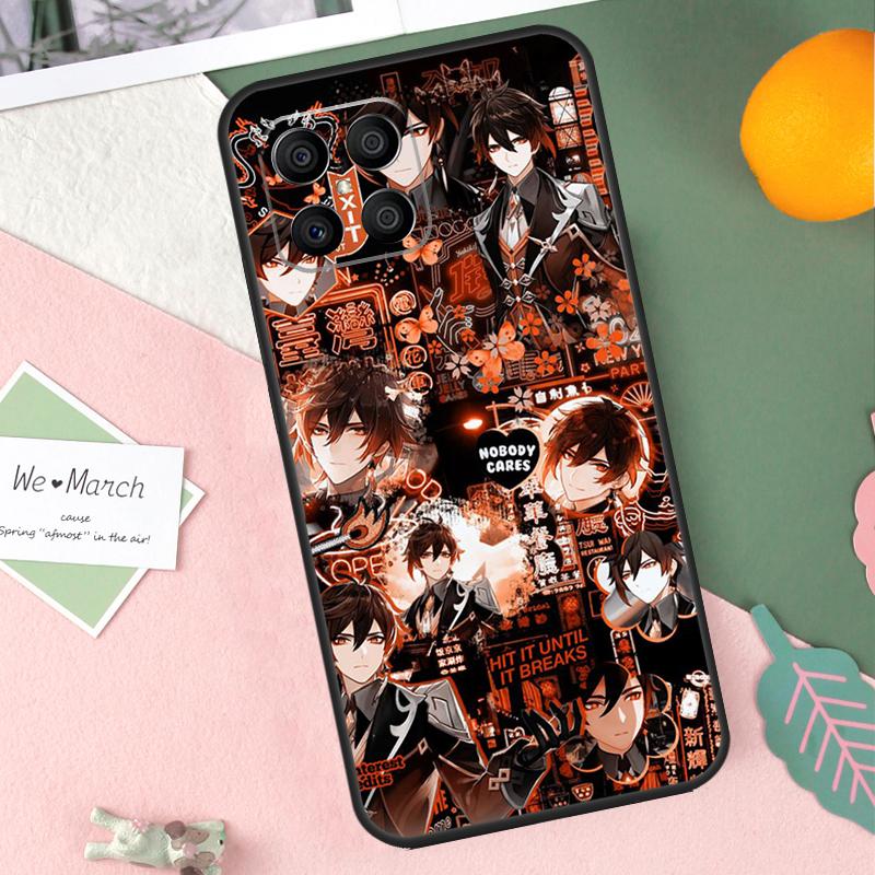 Zhongli Genshin Impact Case For Honor 90 50 70 Lite X9b X9a X8b X8a X8 X9 X9c Honor 200 Pro Magic 7 5 6 Lite Cover