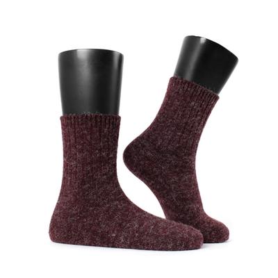 Women's Angora Wool Socks Wine