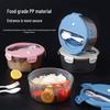 Microwave-Safe Round Plastic Lunch Box with Lid - Ideal for Office Meals, Bento Prep, and Food Storage.