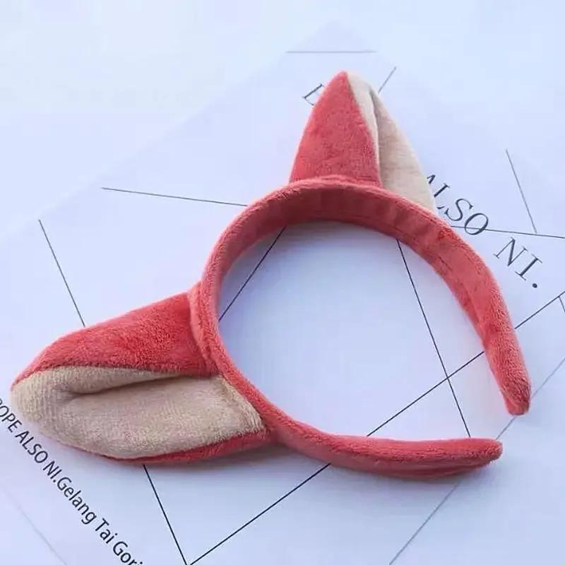 Cute Cartoon Rabbit Ear Children's Headband with Fox Ear Children's Performance Hair Clip Exquisite Girl New Plush Jewelry