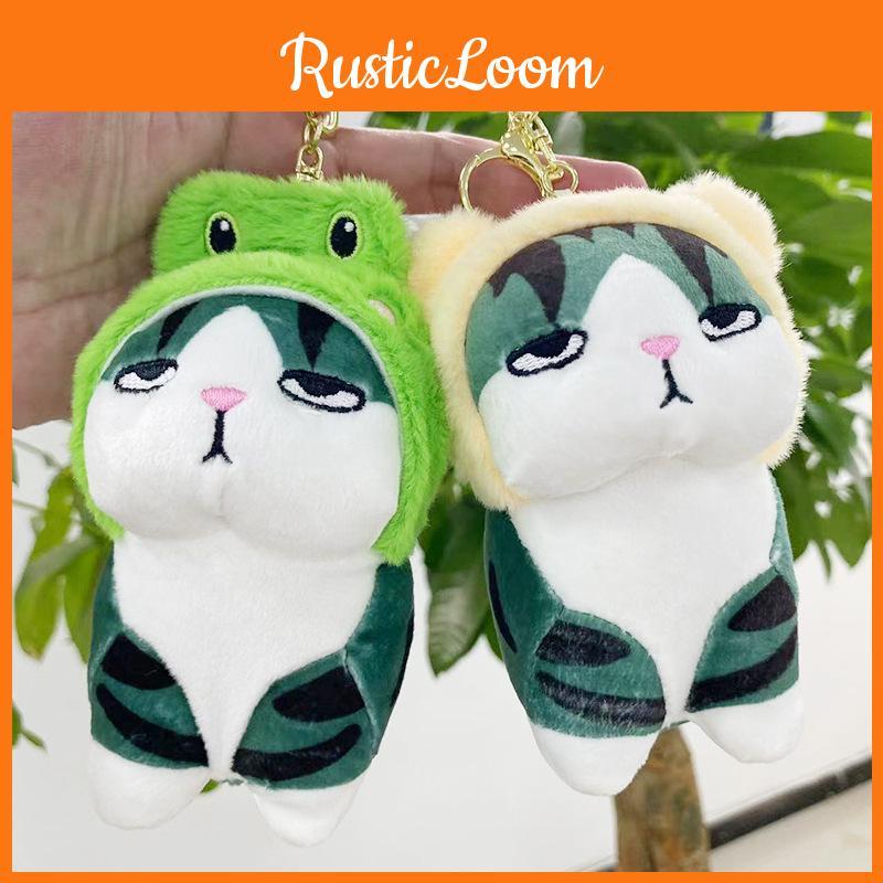 Plush Cat Lovable Keychain Cute Doll Toy Soft Backpack Pendant Awesome Gift For Friends