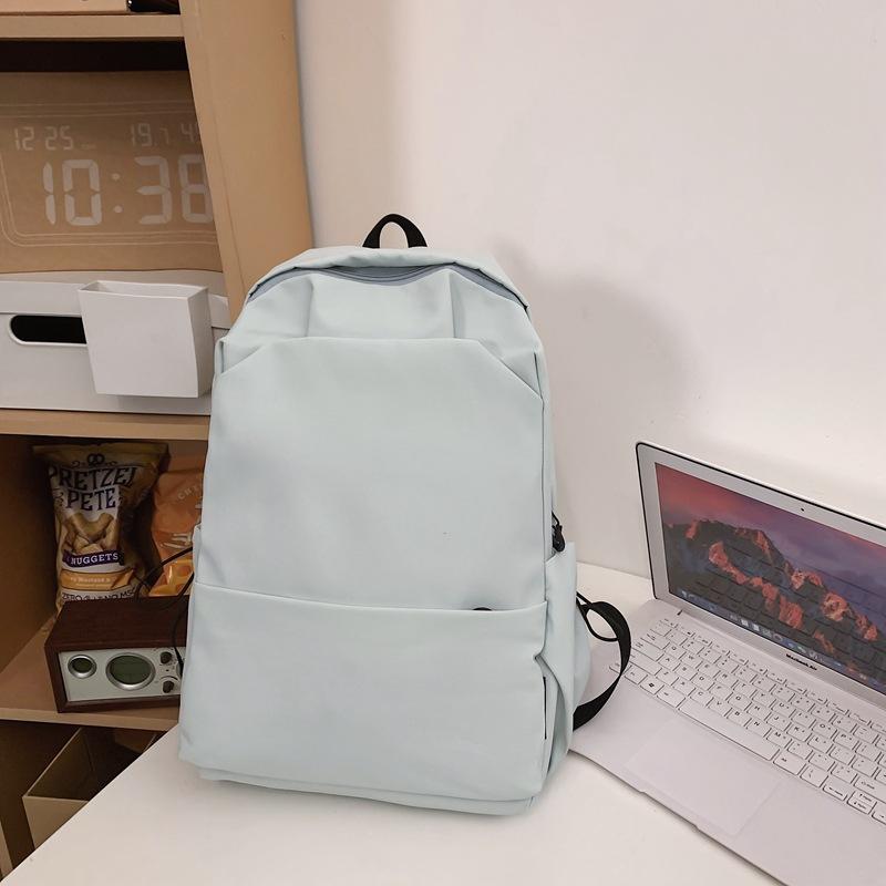 Jednobarevný školní batoh Dámský Velkokapacitní batoh Studentský cestovní batoh Pánské