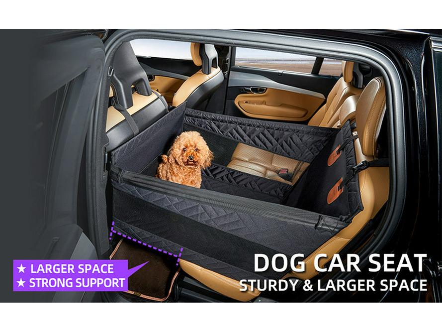 Pet Car Seat Mat: Reinforced Waterproof & Dirt-proof Dog/Cat Basket with Mesh
