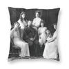 Russian Imperial House Of Romanov Pillowcase Polyester Linen Velvet Creative Zip Decorative Sofa Wholesale
