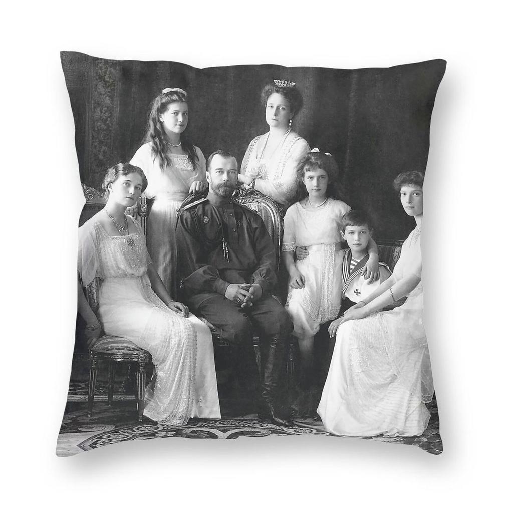 Russian Imperial House Of Romanov Pillowcase Polyester Linen Velvet Creative Zip Decorative Sofa Wholesale
