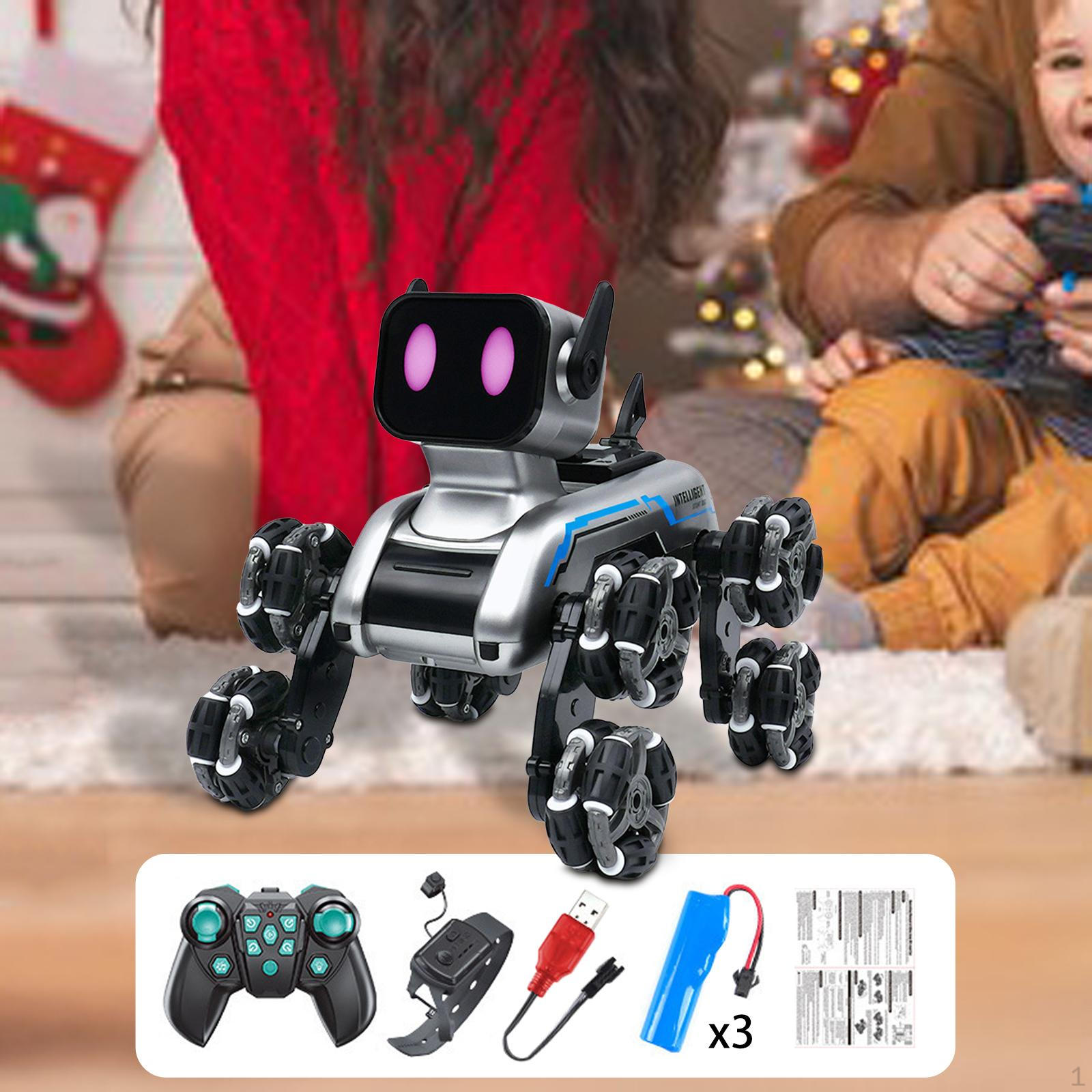 

Умный RC робот собака электронные игрушки для домашних животных игрушка для показа в подарок забавные развлечения роботизированные собаки Triple Powers