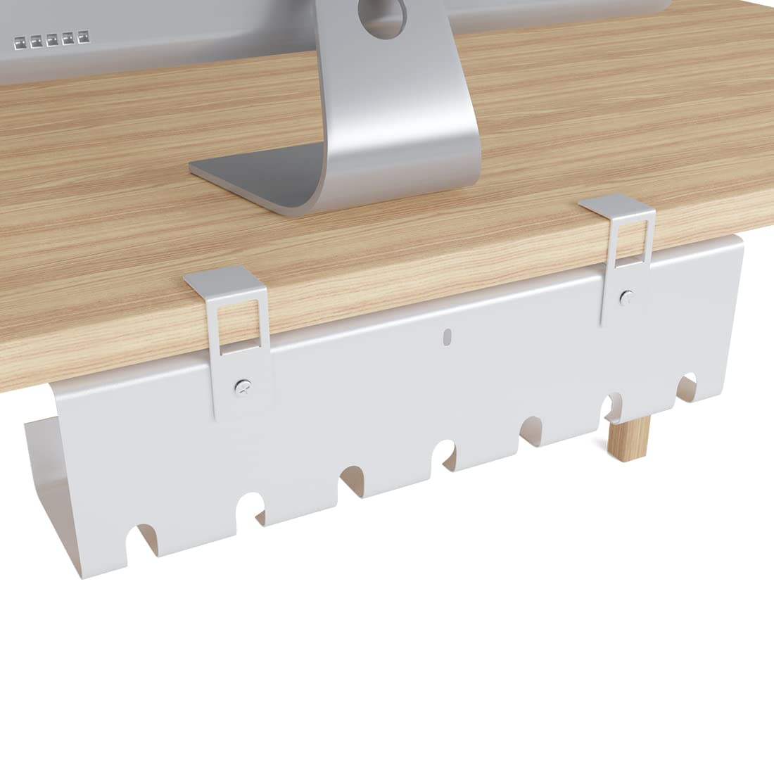 

Cable Tray Under Wiring No Drilling Cord Cord Outlet Cable Cord Under Made of Japanese Instruction Manual Eligible Billing White C-J-W Desk, білий