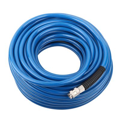 30M Blue Flexible Pneumatic PVC Hose with Quick Connector for Air Compressor