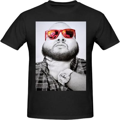 Action Music and Bronson Men's Comfortable Short Sleeve Shirt Round Neck Cotton Fashion T-Shirt Black1