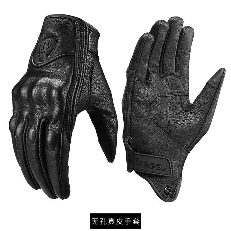 Motorcycle Racing Gloves Full Finger Leather Protective Gear Men Women Spring Autumn Winter Cycling Safety Riding