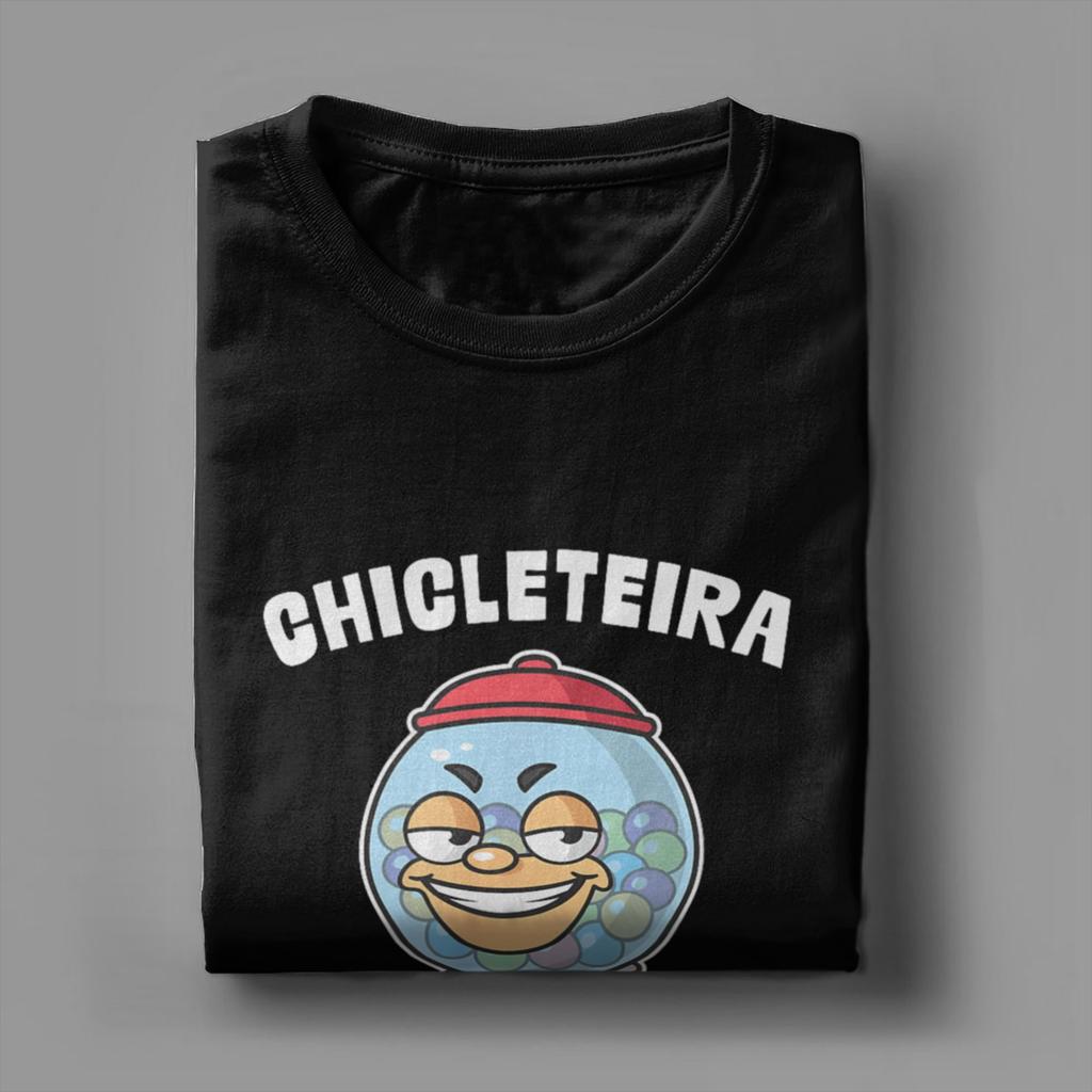 Italian Brainrot Chicleteira Bicicleteira Meme Men T Shirts Awesome Tee Shirt Short Sleeve O Neck T-Shirt Summer Tops