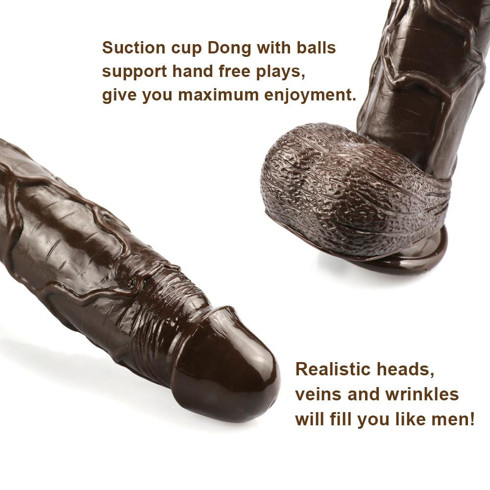 Brown Realistic Anal Dildo Anal Plug Butt Plug Small Penis with Suction Cup Dick Cock Dong Adult Sex Toys for Women