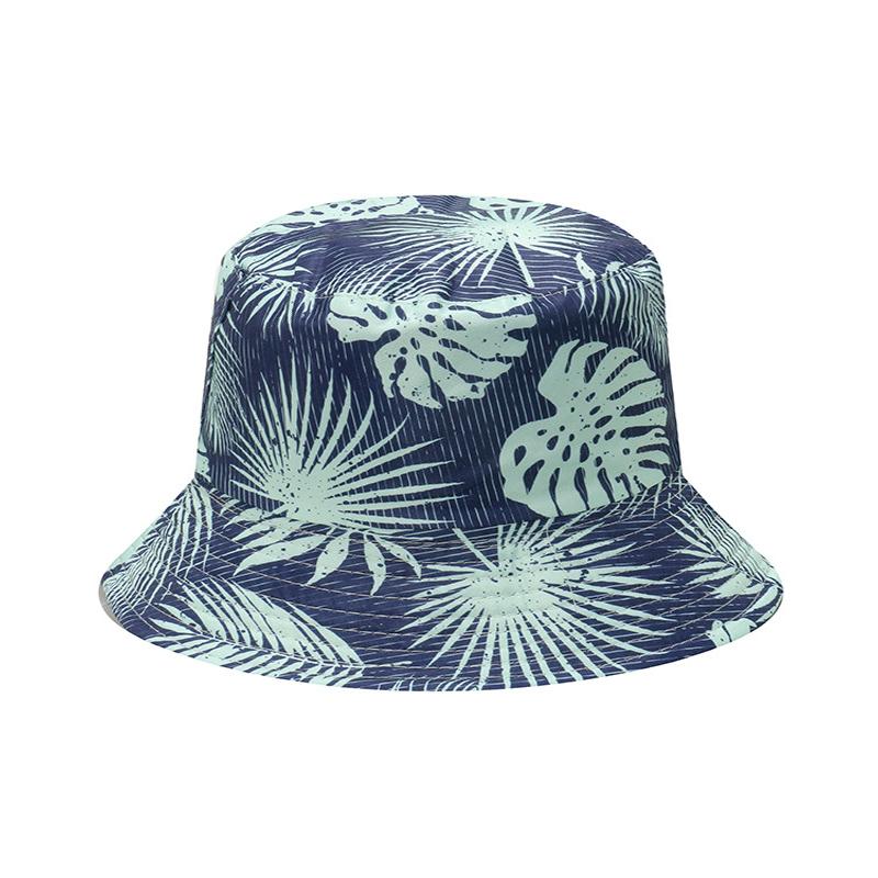 Bocca Coconut Tree Pattern Bucket Hat Printing FisherUnisex Hats Panama Cap Caps For Unisex Women Unisex Hawaii Beach Holiday Summer 56-58cm