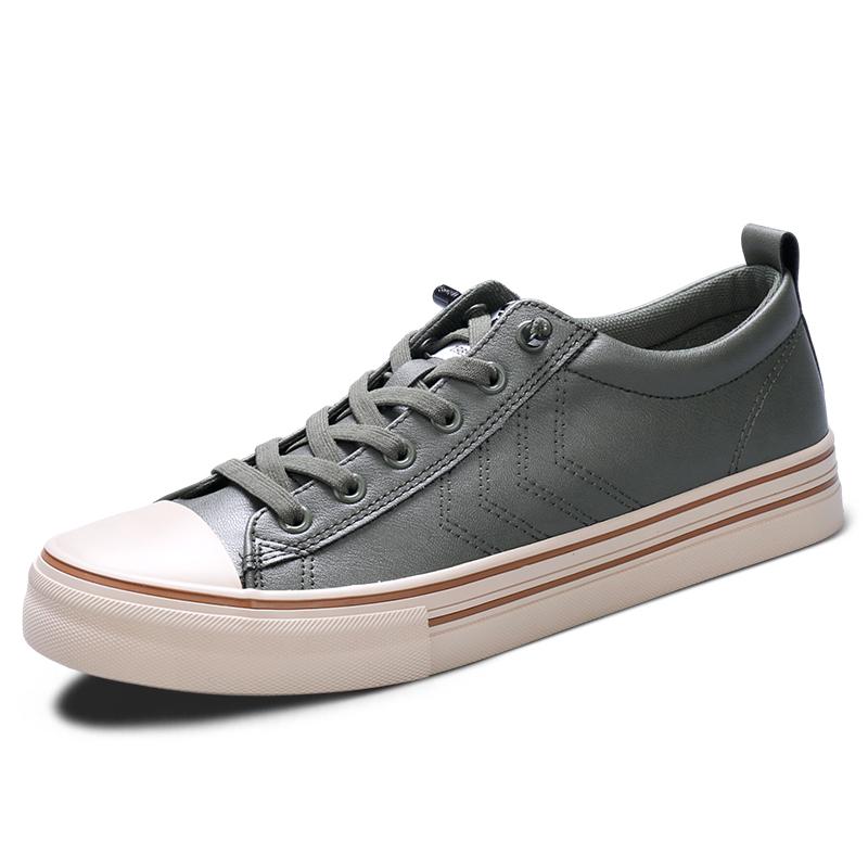 Fashion New Fashion Mens Casual Shoes Youth Teenage Leather Footwear for Men Lace-up Male Casual Sneakers Versatile Male Vulcanize Shoes