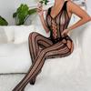 Sexy Ouvert-Fischnetz-Bodystocking, offener Schritt, Teddies-Body, Dessous, sexy Nachtwäsche