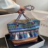 Shoulder Bag Women's Ethnic Style Large Capacity Popular Oblique Span New Niche Design Fashionable Versatile Woven Handbag Bag