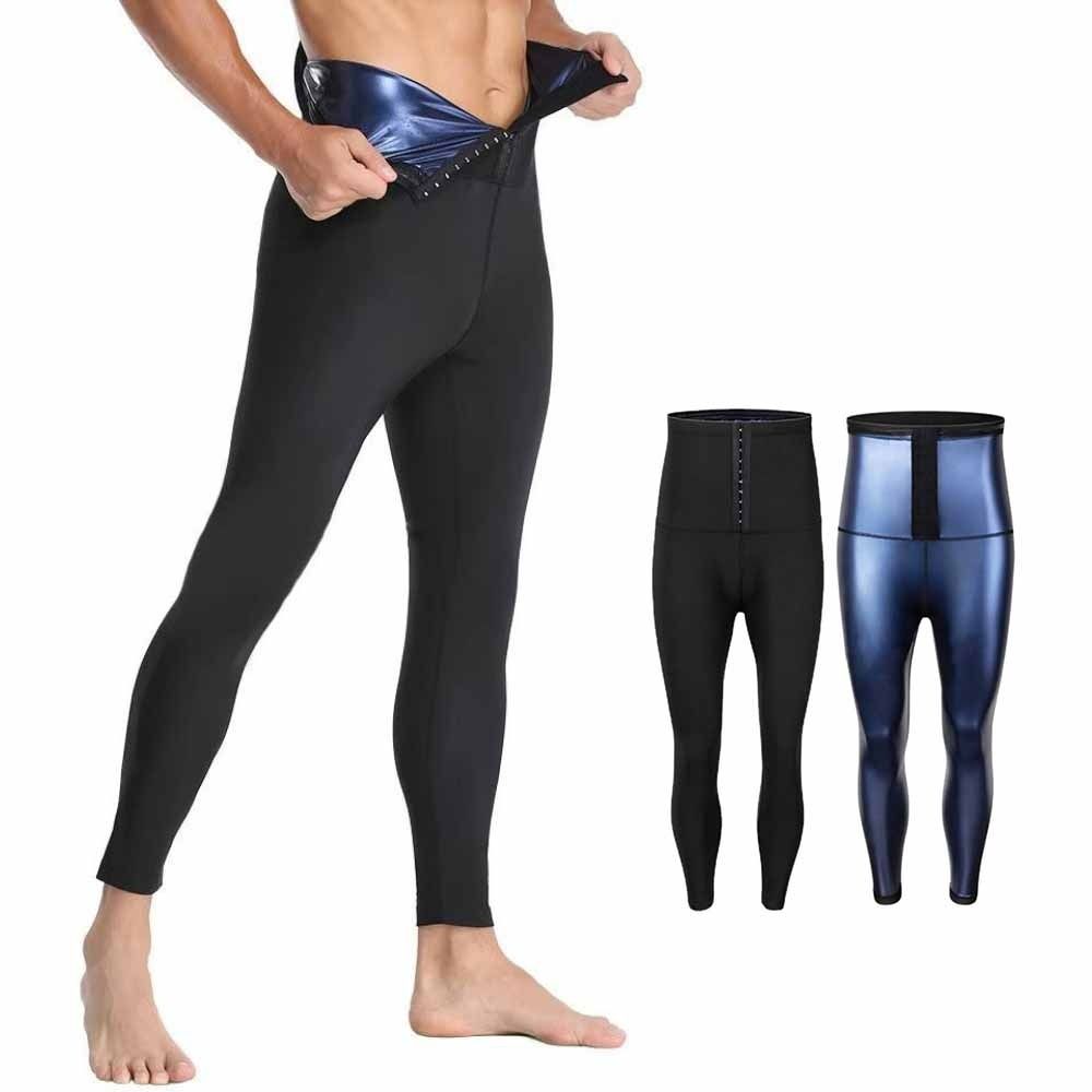 Hot Thermo Sweat Absorption Pants Compression Fit Men Loss Leggings Body Shaper  Sport Activities