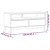 VidaXL Meuble TV FLAM 110x40x50 cm bois massif de pin 357819