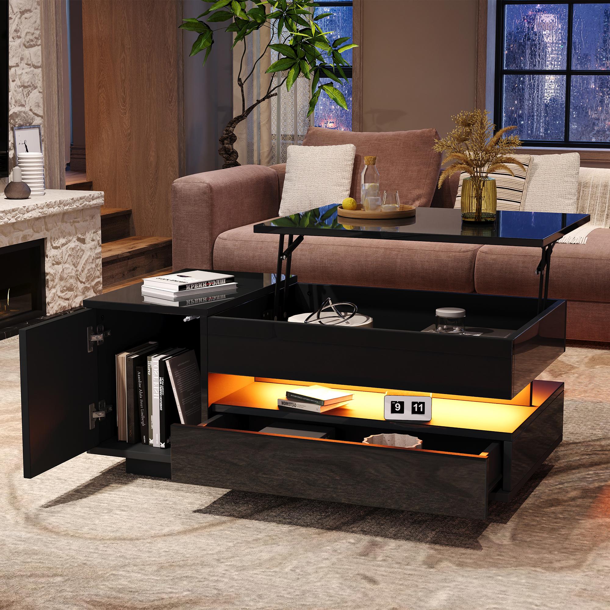 95*50*40cm Liftable Coffee Table with 1