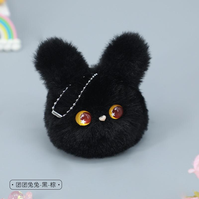 Plush cat ball hand-made small pendant cute small accessories girl heart schoolbag doll pendant keychain trinkets