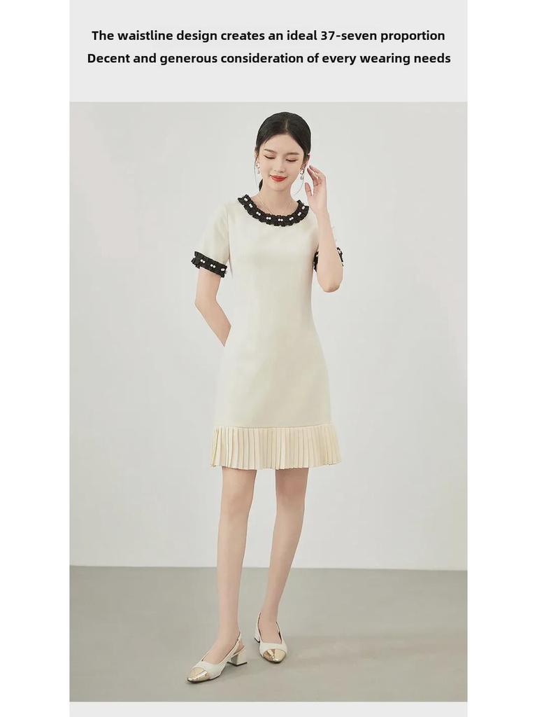 French Romantic Summer Dress: Sweet, Versatile, Lightweight for Children