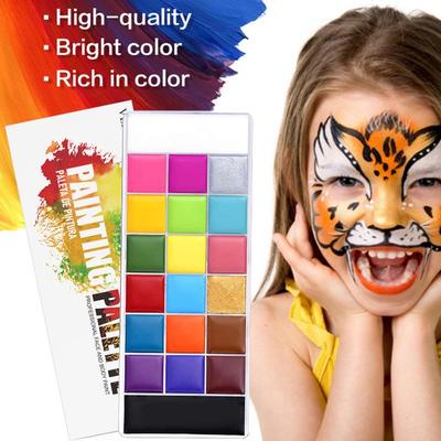 Set de Pinturas al Óleo para Rostro y Cuerpo de Mascarada de Halloween - 20 Colores