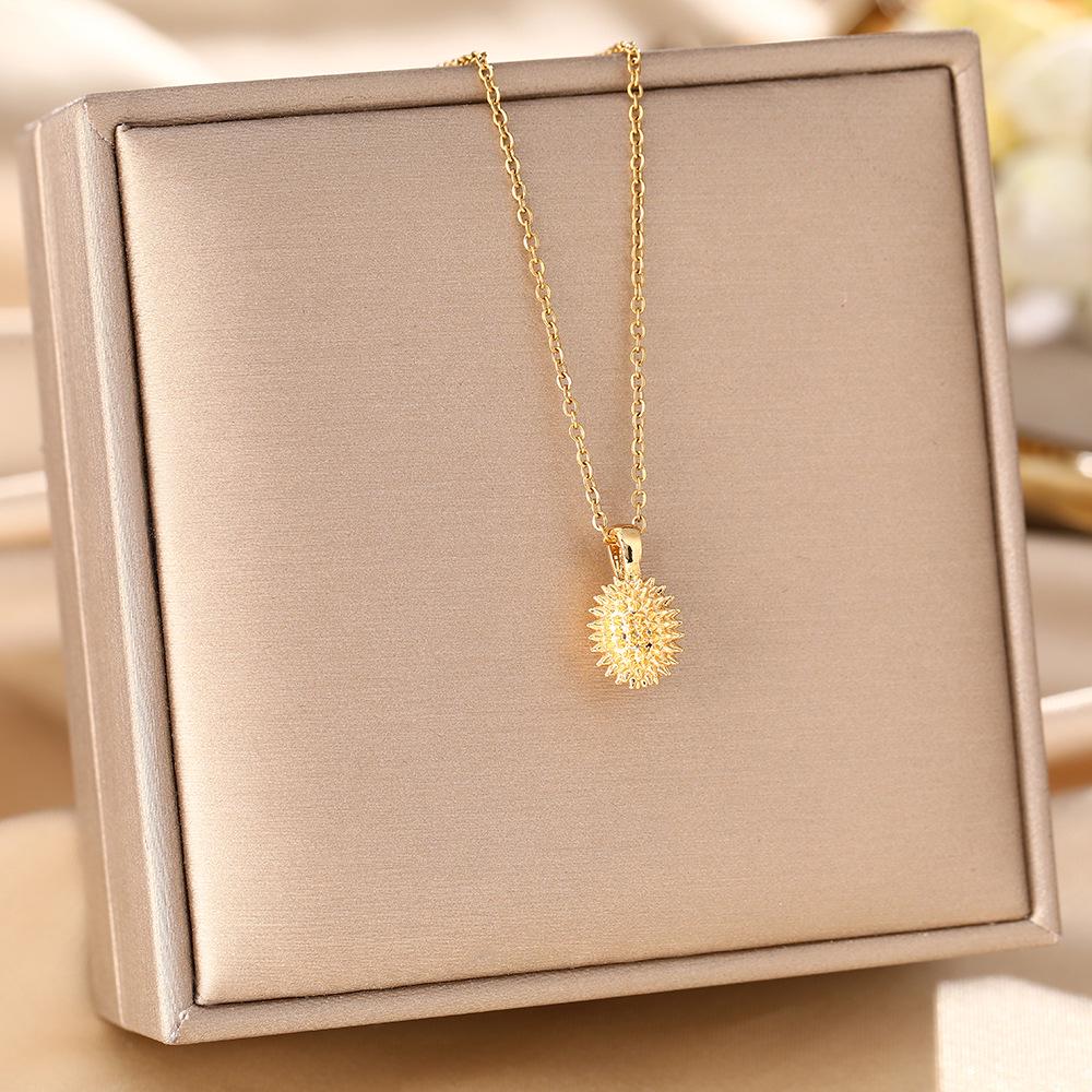 Женское ожерелье из титановой стали высокого класса с циркониевой инкрустацией - Элегантная ключичная цепочка, Не выцветает