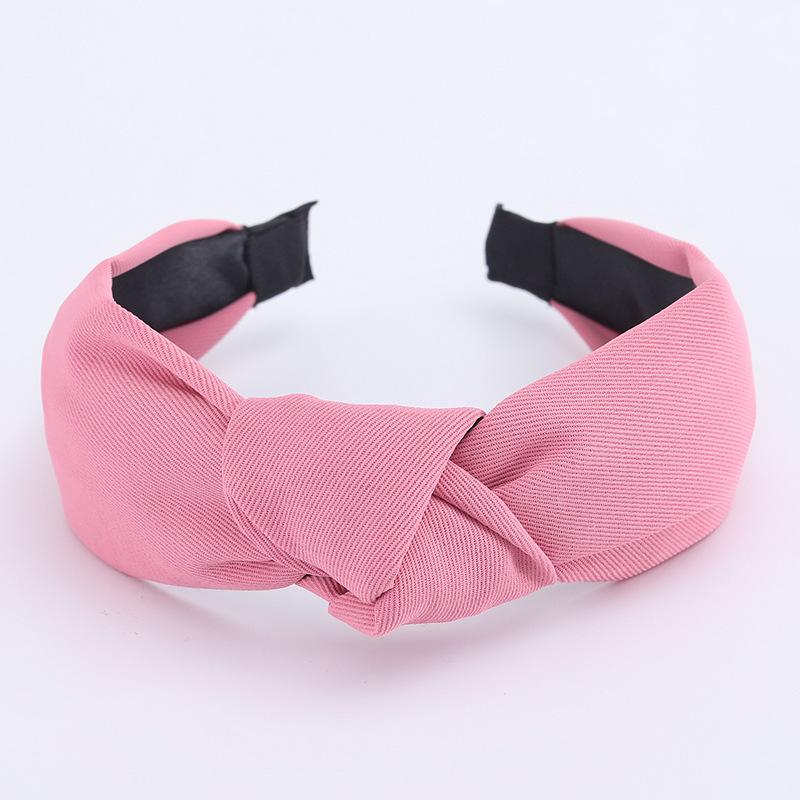Minimalistische Damen Stirnbänder Einfarbiges Köpergewebe Geknotete Haarbänder für Damen Mädchen Lässig Einkaufen Reisen Kopfschmuck Accessoires