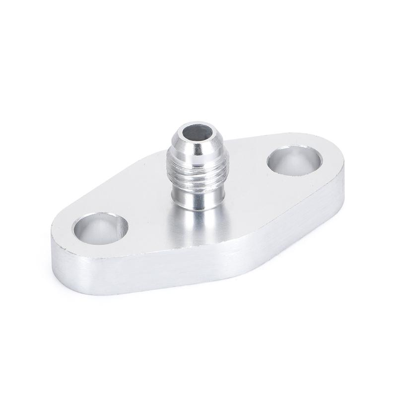 LZONE - AN4 Male Turbo Oil Feed Inlet Flange Adapter Kit w/Gasket For T3 T4 T04 T04B T04E JR-OFG31