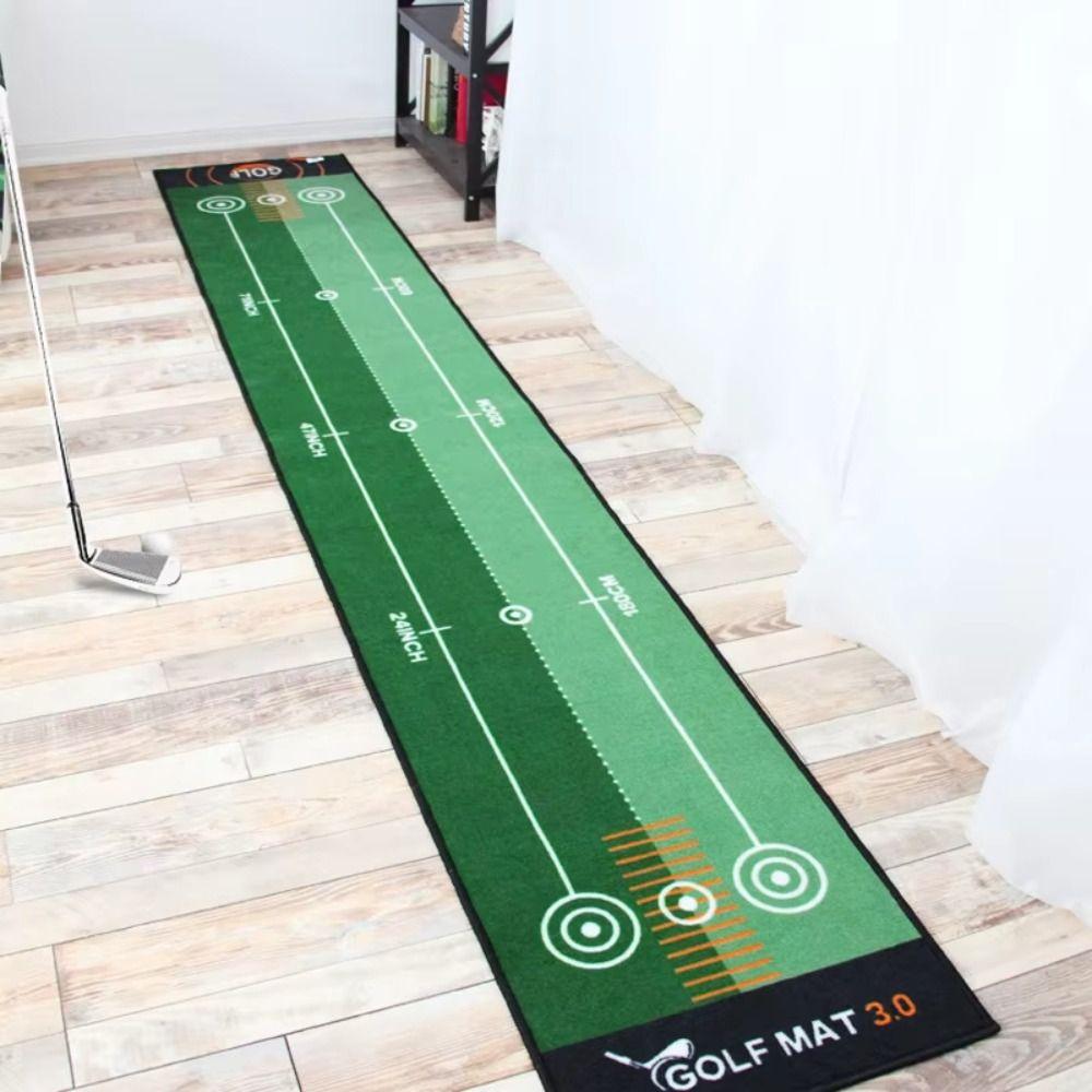 Foldable Golf Putting Practice Mat 50X300cm Golf Hitting Mat Golf Training Pad Backyard