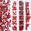 12 Grids 3D Nail Art Rhinestones Mixed Shapes Clear Glass Nail Art Charms Colorful Flatback Nail Art Decoration