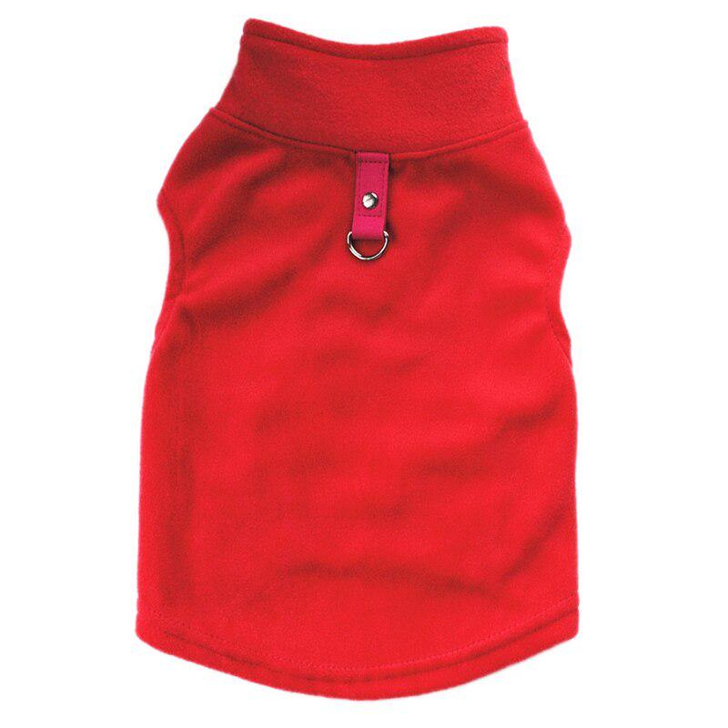 Kjæledyr Hunder Høst Vinter Tykket Vest Frakk Små Middels Hunder Varmt kostyme med trekkring