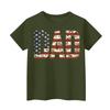 Men's Loose Fit Short Sleeve T Shirt Dad Print Casual Summer Daily Wear Comfortable Crew Neck Tee for Father Day Independence Day