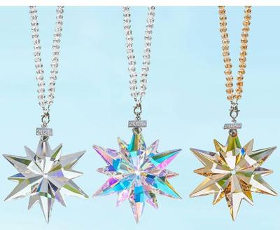 Crystal Snowflake Suncatcher Decorative Crystal Snowflake Star Pendant Suncatcher