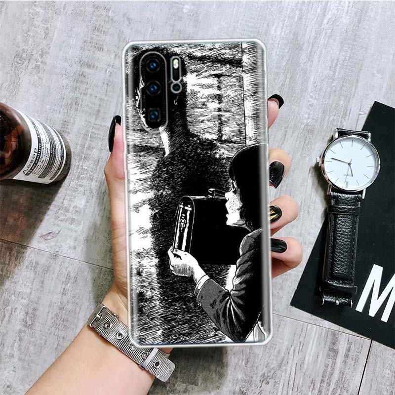 Horror Comic Junji Ito Tomie Tees Phone Case For Huawei Honor 10 9 20 9X 8A 8X 8S Lite Pro Y5 Y6 Y7 Y9S P Smart Z 2019 2021 10i