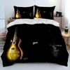Bedding Set Classical Electric Guitar 3D Printed Duvet Cover BeddingSet Comfortable Breathable Luxury Sheet Cotton Bedding
