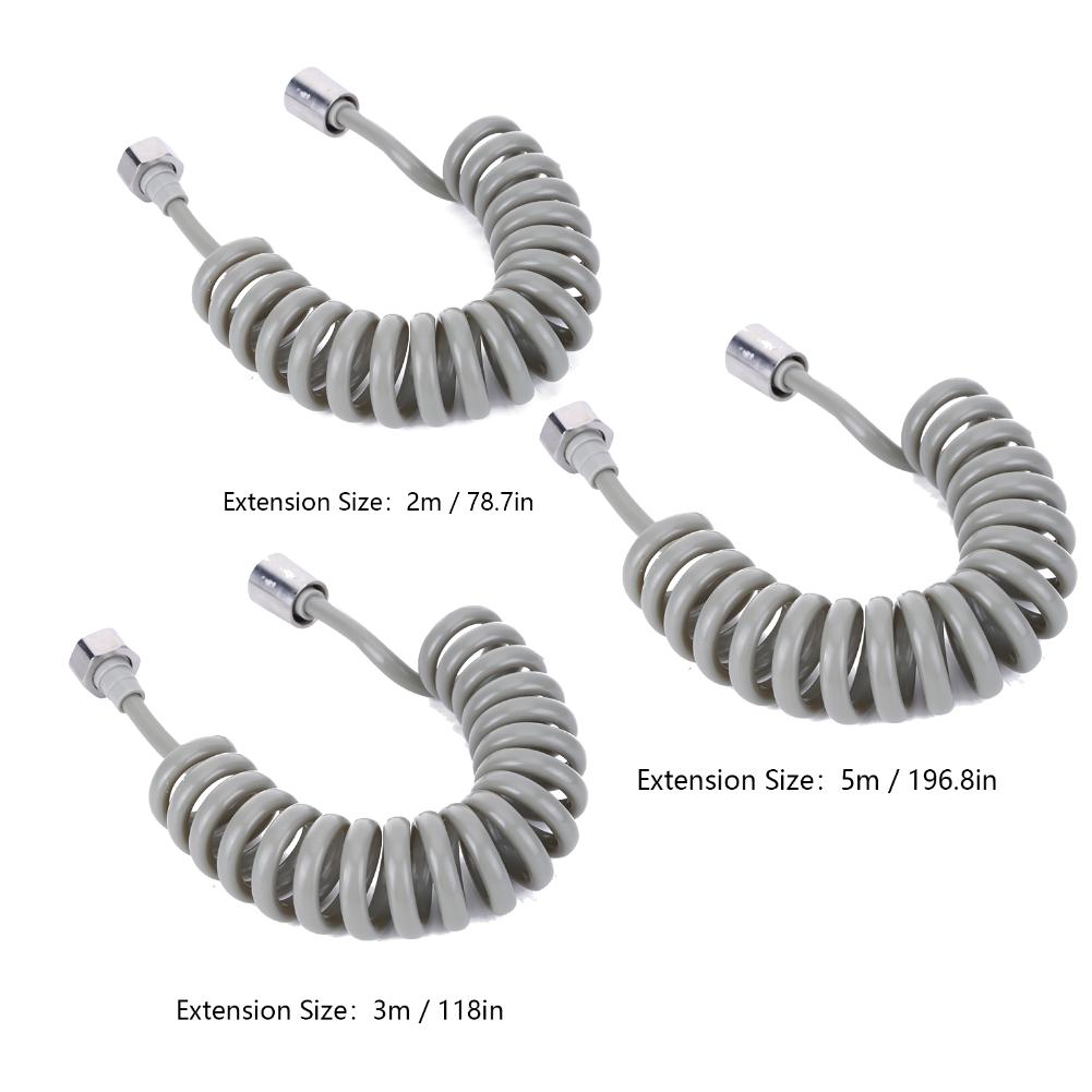 2/3/4 Meters Spring Shower Hose Meters Water Plumbing Hose Plastic Bathroom Water Toilet Bidet Sprayer Telephone Line Soft Hoses