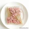 100Pcs Cute Lollipop Bow Burger Buffet Cake Cocktail Fruit Fork Disposable Bamboo Food Fruit Toothpicks For Wedding Party Decor