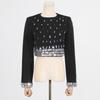 Celebrity Style Heavy Industry Short Top + Hip Skirt Slim High-quality Suit