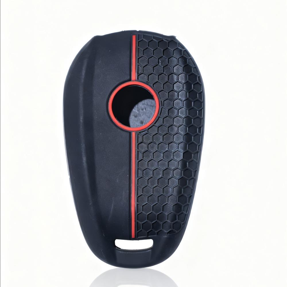 3-Tasten Silikon Auto Schlüsselhülle Abdeckung für Alfa Romeo Stelvio Giulia 2017 2018 Fernbedienung Hülle Skin Schlüsselschutz Zubehör
