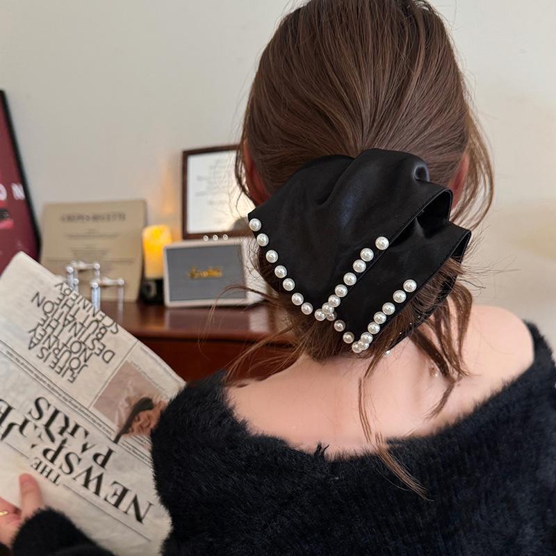 Fabric Square Towel Hair Band, Fashionable, Elegant and Gentle Design Hair Rope, Niche Versatile High Ponytail Hair Accessories