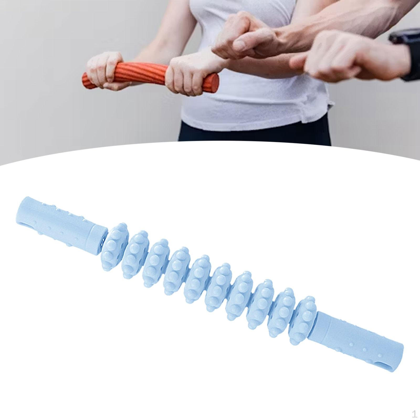 

Массажер для мышц с роликом Удобный массаж тела для офиса Фитнес-сада синий