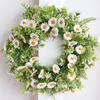 Spring & Summer Wildflower Daisy Wreath for Courtyard Decoration